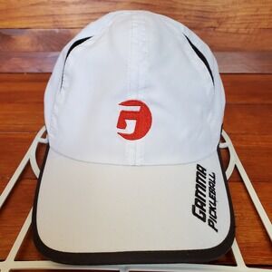 Gamma Pickleball Hat‎ Cap Strapback White Red Logo Never Stop Playing Sportswear
